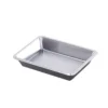 micro-clay-mixing-palette Single rectangular silver-tone plastic tray for dollhouse food display
