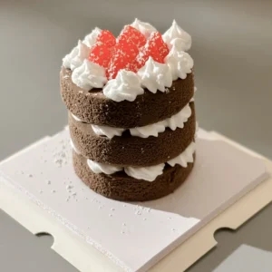 Chocolate Strawberry Clay Cake DIY Kit