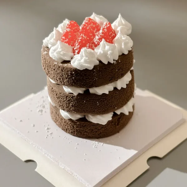1 Chocolate Strawberry Clay Cake DIY Kit