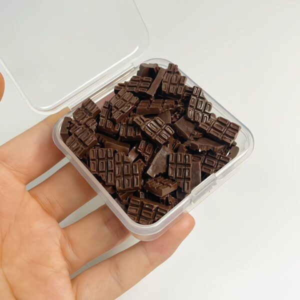 Miniature Clay Chocolate Bar Pieces