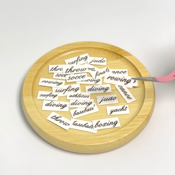1783850393712--976796213 Miniature Printed Word Cards