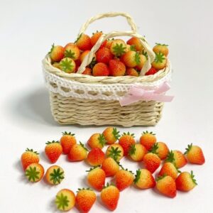 Handmade Miniature Red Strawberries