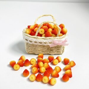Handmade Miniature Strawberries Without Leaves