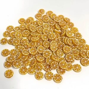 Handmade Miniature Orange Slices for Cake Decoration