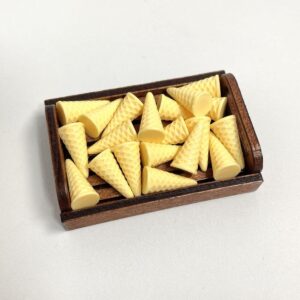 1783850522047--1722785020 Handmade Miniature Waffle Ice Cream Cones Yellow